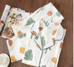 Sleepwear Cotton 100% Thin Maternity Wear Pajama Set