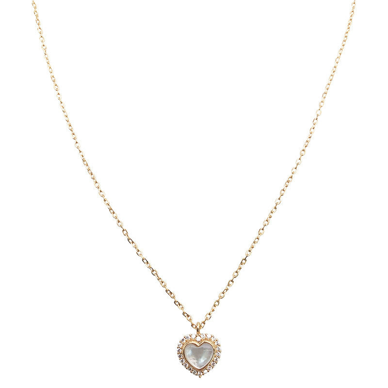 Small sense of heart-shaped love necklace