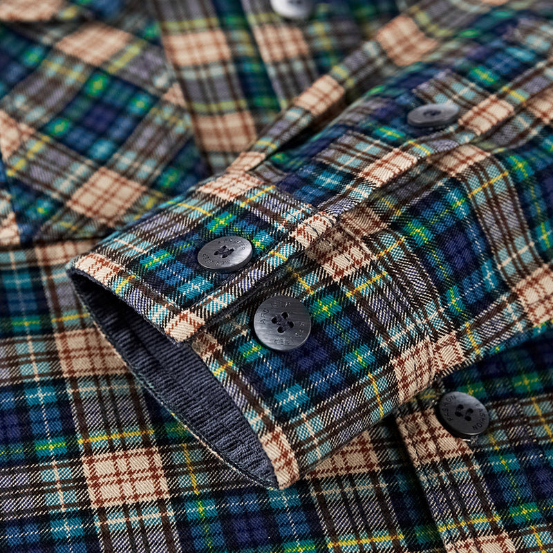 Cotton Plaid Dress Shirt for Men