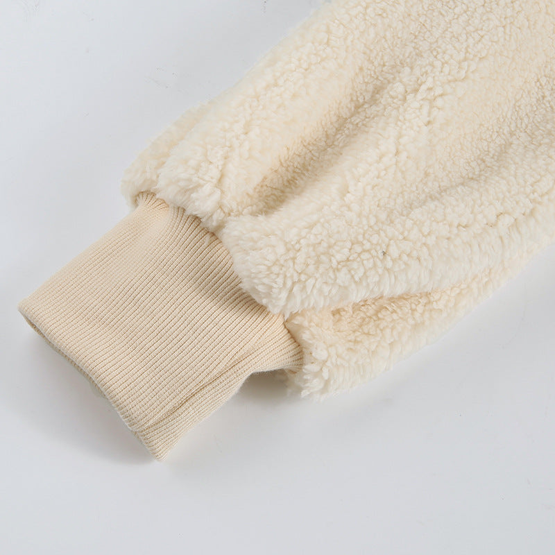Cozy Comfort: Women's Long Sleeve Fleece Hoodie