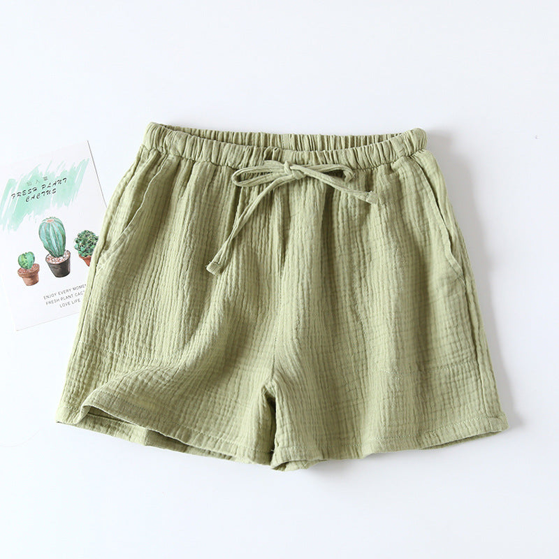 Cotton Cloth Double-layer Thin Women's Summer Pajama Pants Women's