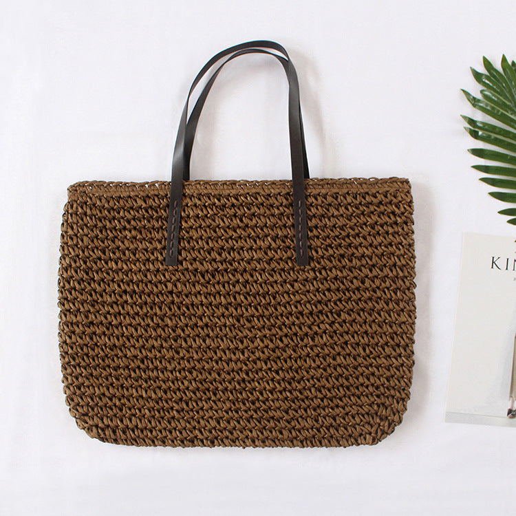 Spring New Beach Woven Straw Bag