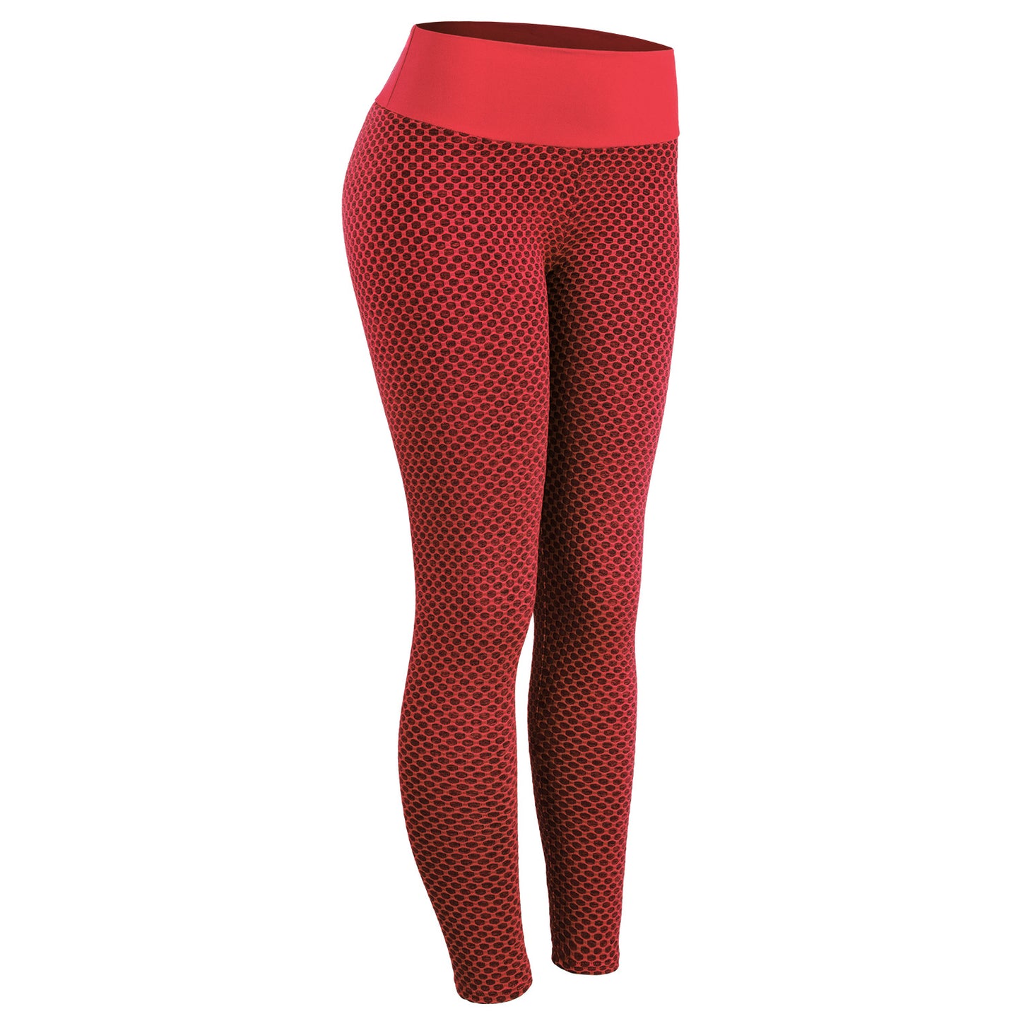 Fitness Yoga Pants High Waist Breathable Plaid Seamless Leggings