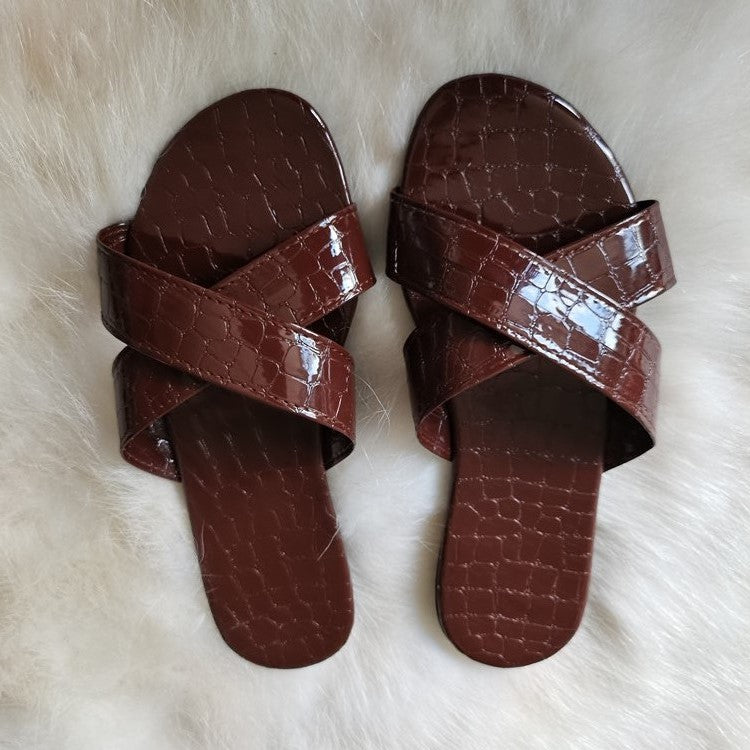 Summer Women's Sandals Flat Large Size Slippers