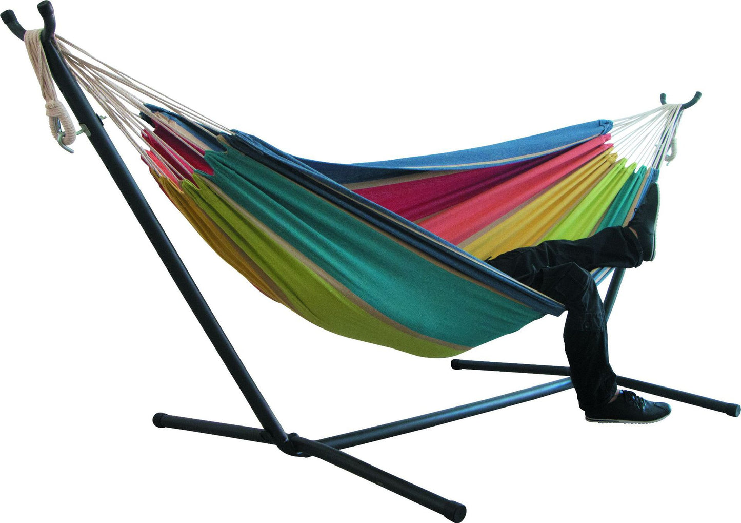 Zen Haven Double Wide Canvas Hammock Chair for Relaxing or Camping