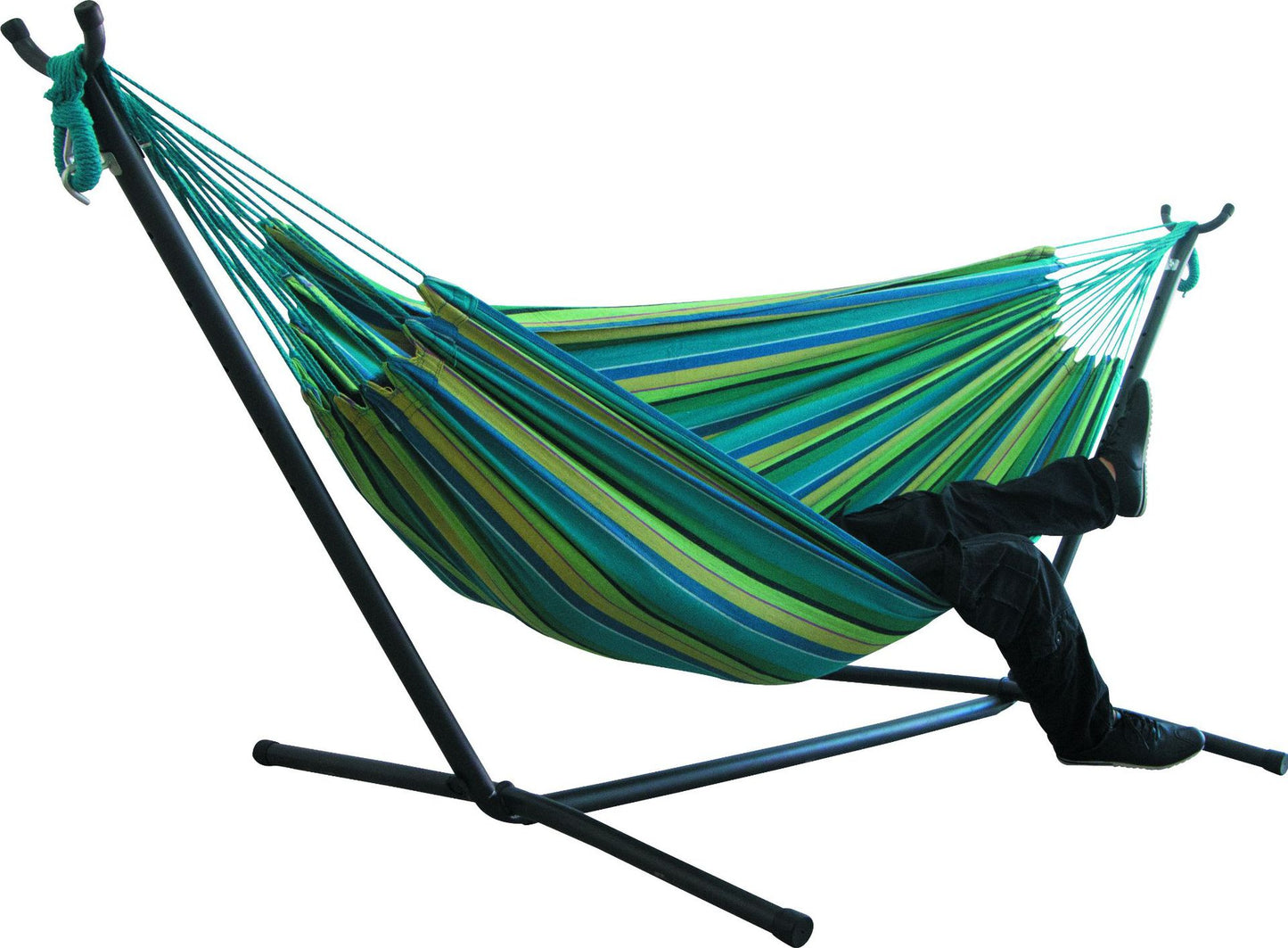 Zen Haven Double Wide Canvas Hammock Chair for Relaxing or Camping