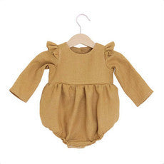 Newborn Baby Girl Rompers for 0-24M Long Sleeve Romper Jumpsuits One-piece Fashion Organic Cotton