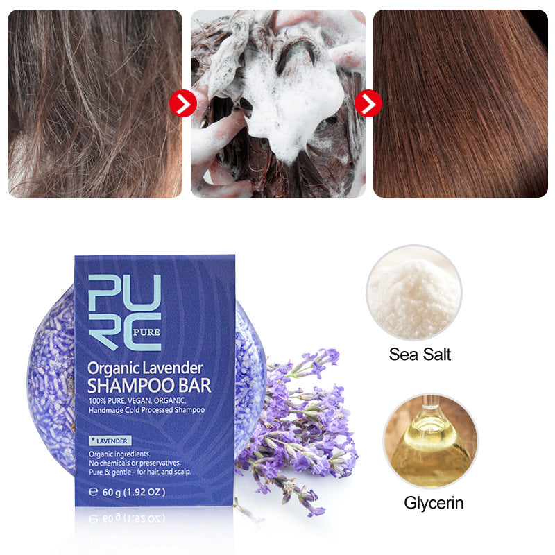 Dandruff Defense & Oil Control Handcrafted Soap with Spot Fleece-Flower Root & Ginger: Purify & Nourish