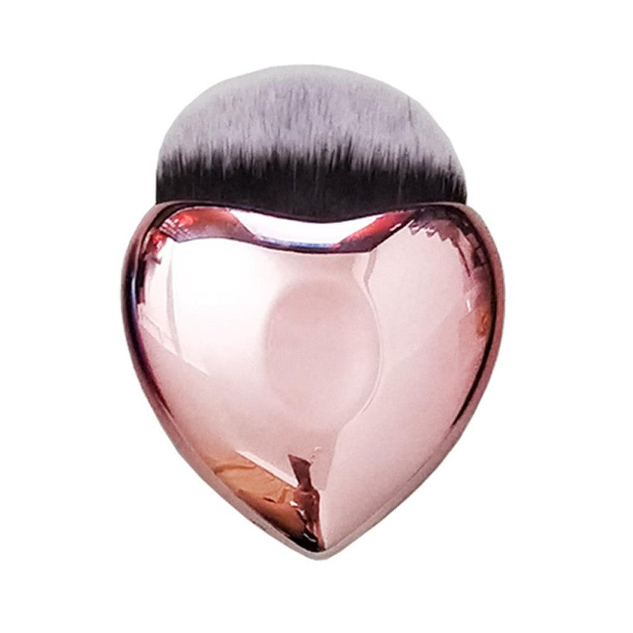 Heart-Shaped Foundation Brush – Portable Makeup & Blush Tool for Flawless Application