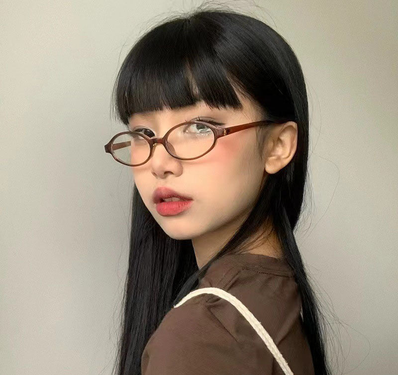 Retro Small Frame Hot Girl Glasses Frame Student Anti-blue Light Glasses
