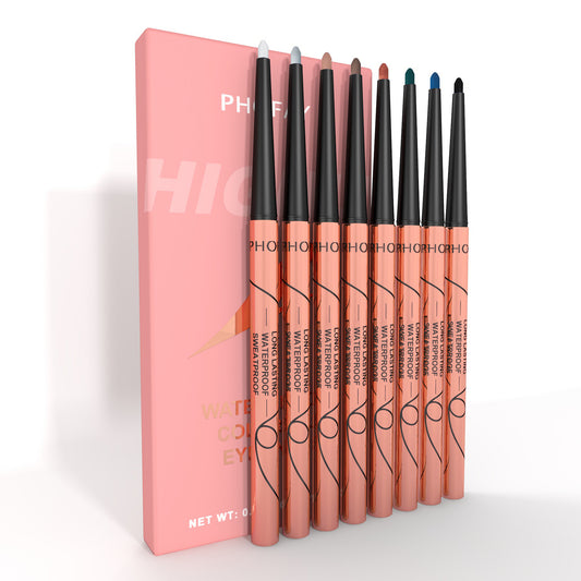 PHOFAY 8-Piece Waterproof Eyeliner Set – Bold, Long-Lasting Matte Color for Eyes That Command