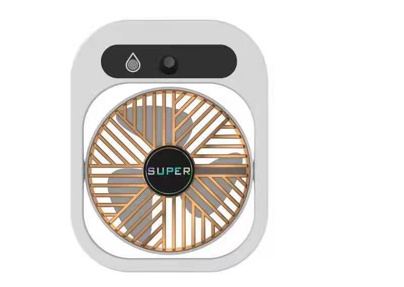 Portable Misting Fan & Air Cooler – USB Rechargeable with 3 Speeds & Cooling Mist (White or Green)