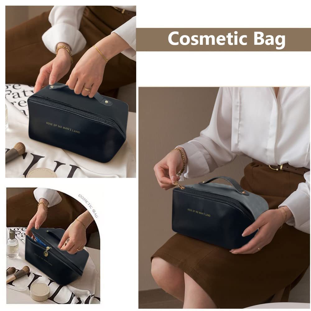 Large Capacity Travel Cosmetic Bag - Women's Multifunction Toiletries Organizer and Makeup Case
