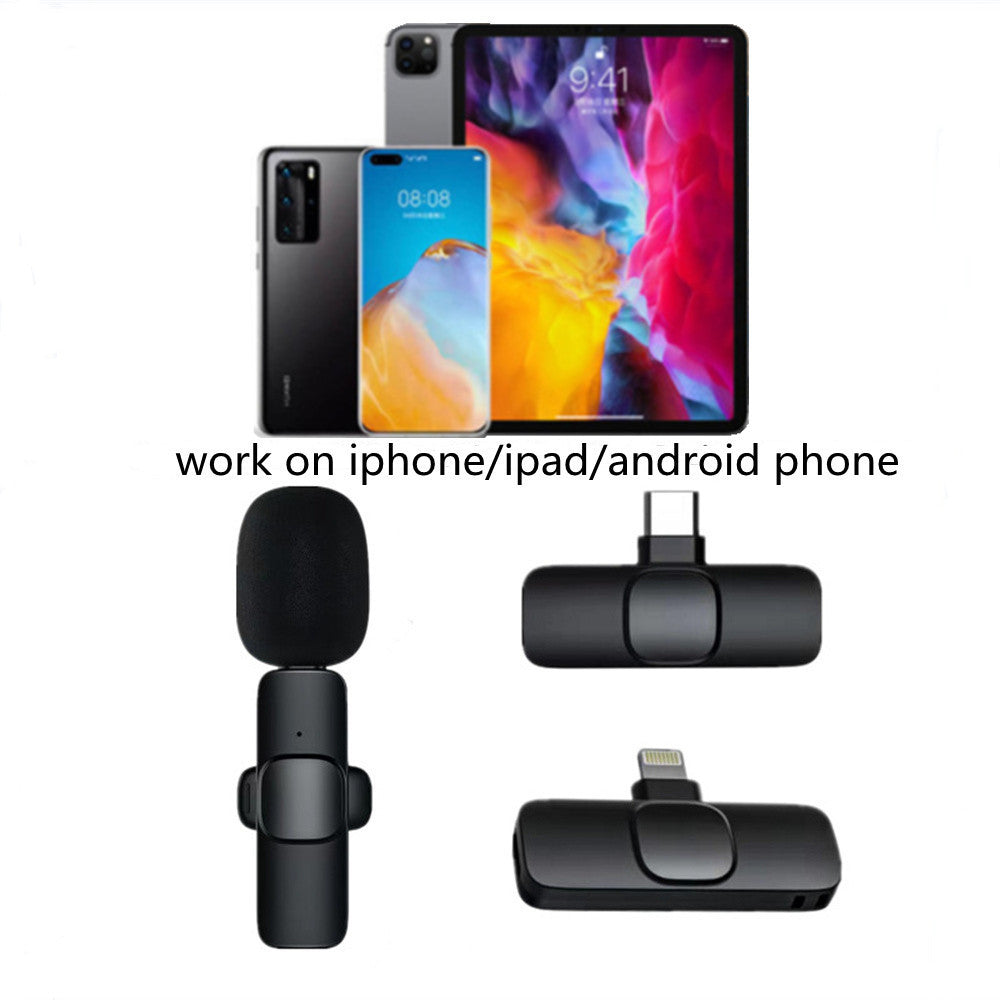 Wireless Lavalier Microphone – Plug & Play for Mobile, Tablet, Camera, & More