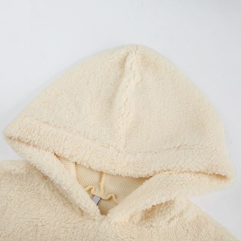 Cozy Comfort: Women's Long Sleeve Fleece Hoodie