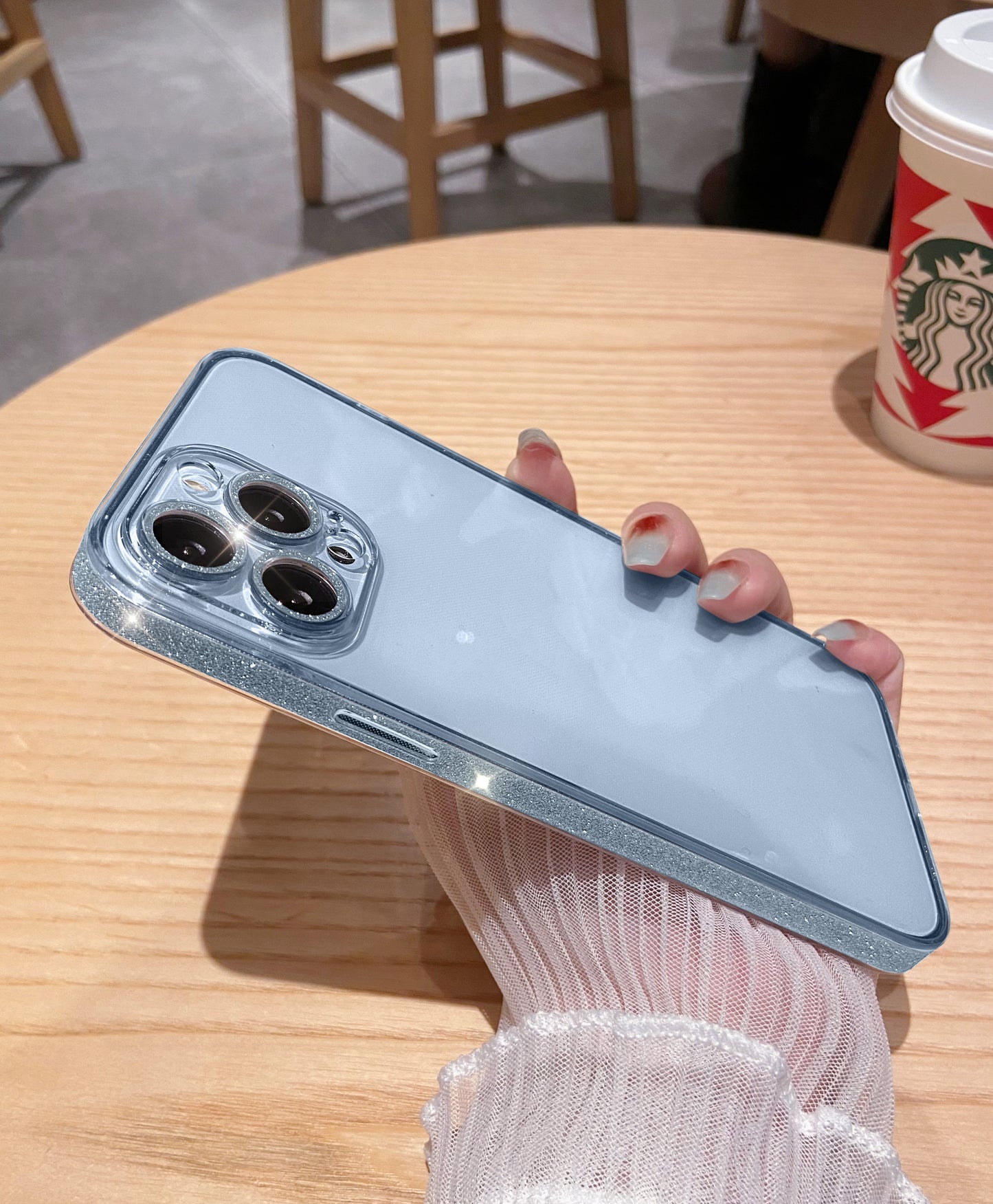 Glass Cover Transparent Fall Proof Phone Case