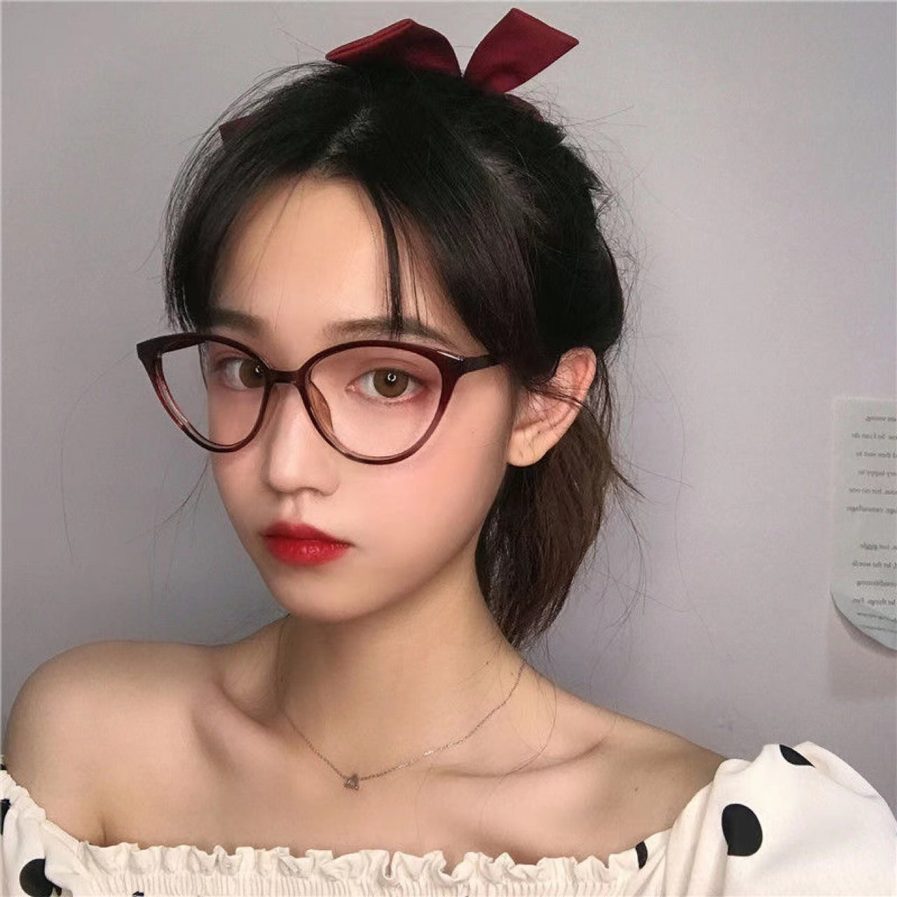 Anti Blue Ray Retro Large Frame Myopia Glasses Frame