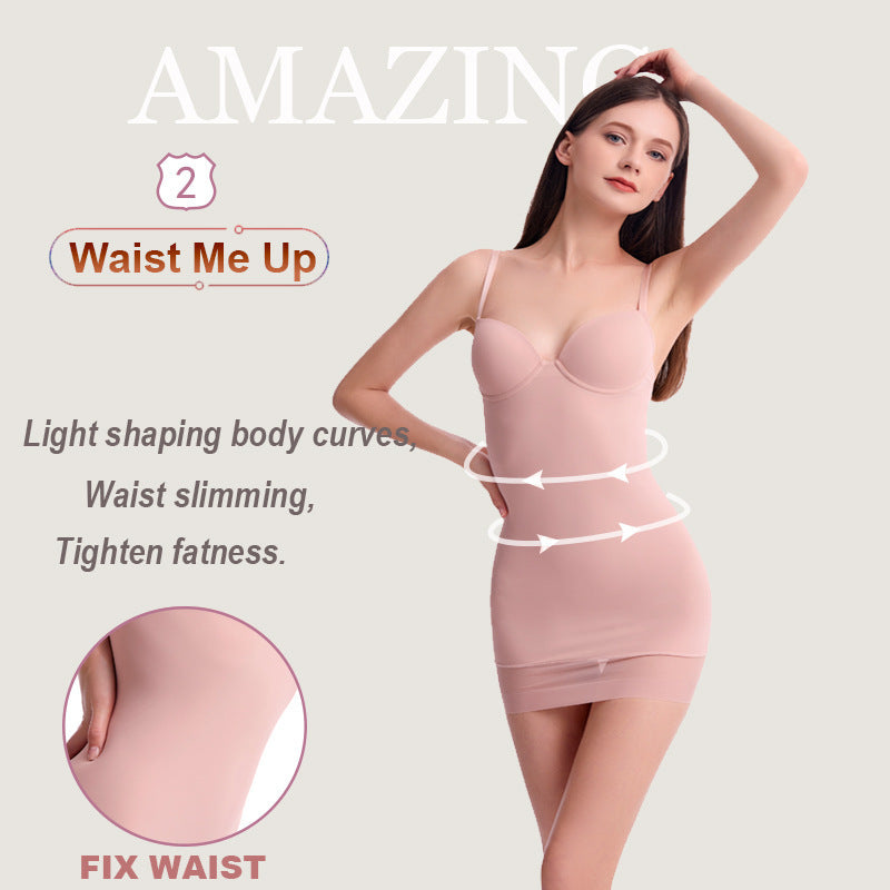 Slimming Shapewear Slip Dress – Tummy Control Body Sculpt with Adjustable Straps