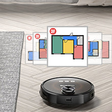 Geek Smart L8: LDS Navigation Robot Vacuum & Mop, Wi-Fi Connected, Selective Room Cleaning, 2700 PA Suction, Ideal for Pets & Larger Homes