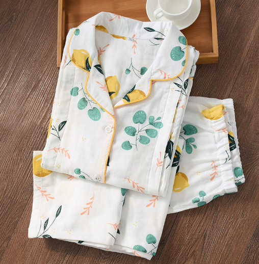 Sleepwear Cotton 100% Thin Maternity Wear Pajama Set
