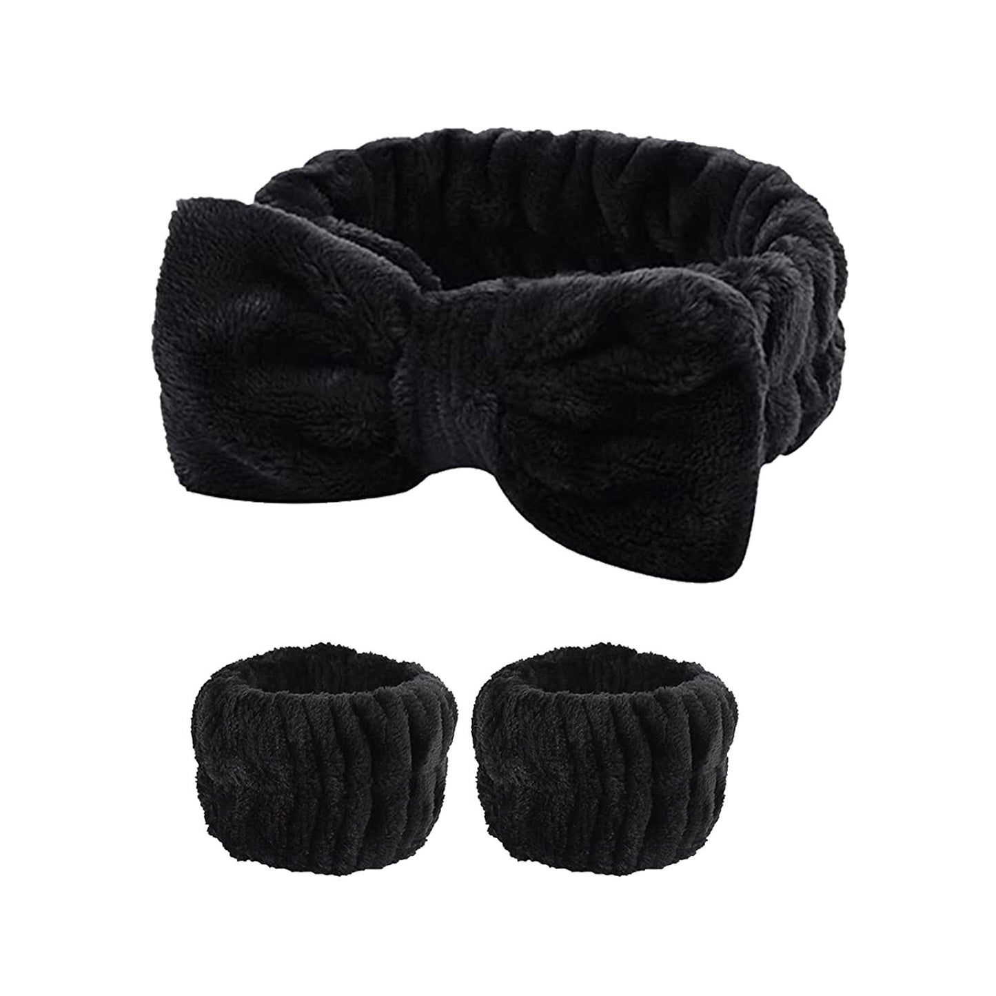 Shampoo Hair With Bow Tie Polyester Coral Velvet