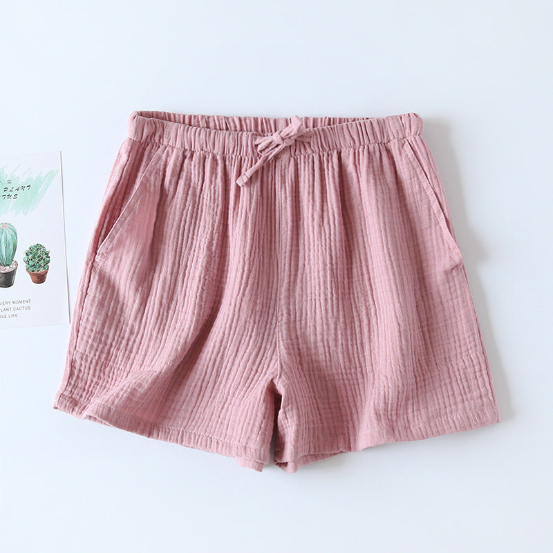 Cotton Cloth Double-layer Thin Women's Summer Pajama Pants Women's