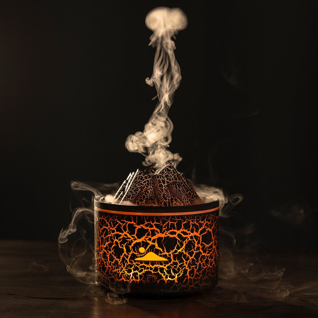 Creative New Lava Fire Charcoal Aroma Diffuser USB Plug-in Desktop