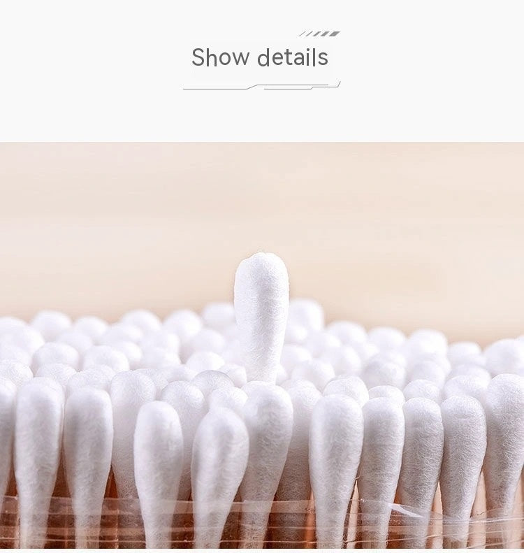 100 Bagged Cotton Swabs Disposable Double-headed Sanitary Cleaning