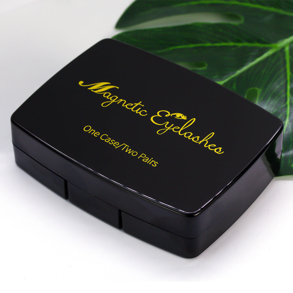 Magnetic Eyelashes Kit – Reusable Handmade Lashes with Transparent Band, Tweezers, and Mirror