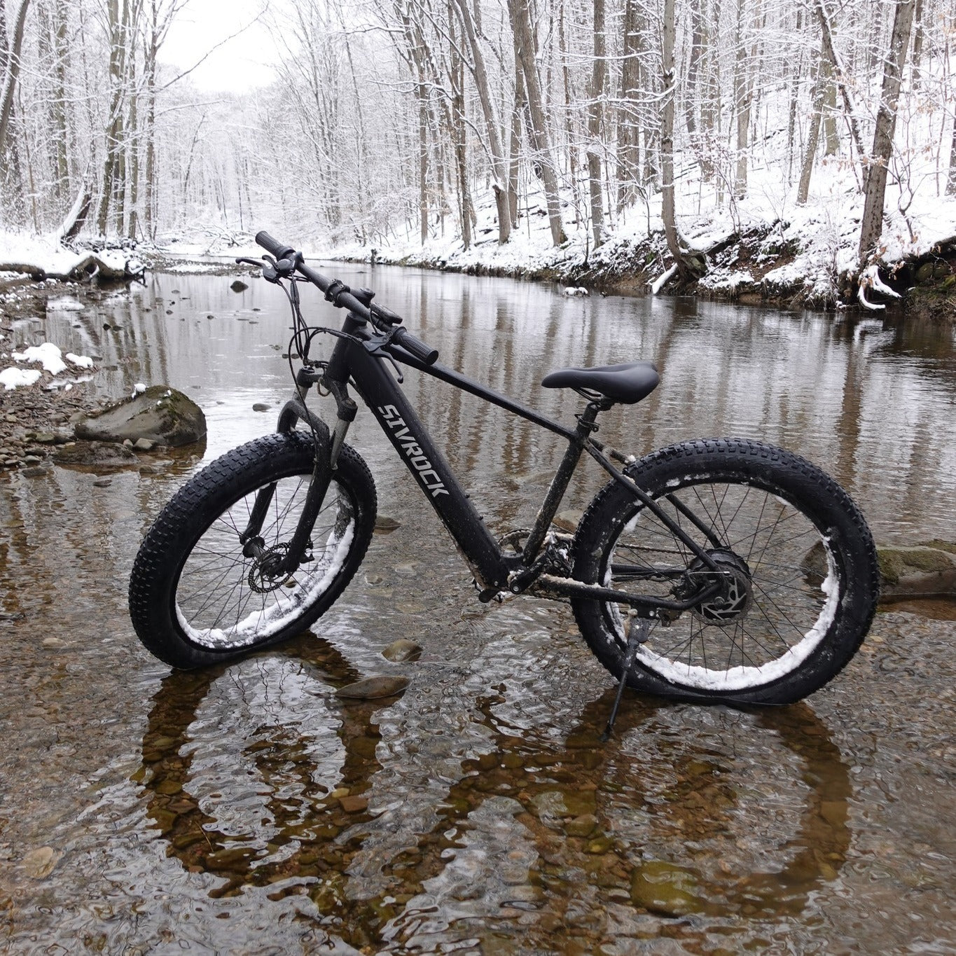 SIVROCK V1 1000W Fat Tire Electric Mountain Bike – 48V 15Ah Battery, 85Nm Torque, 26”x4” Tires, Dual Disc Brakes, LCD Display