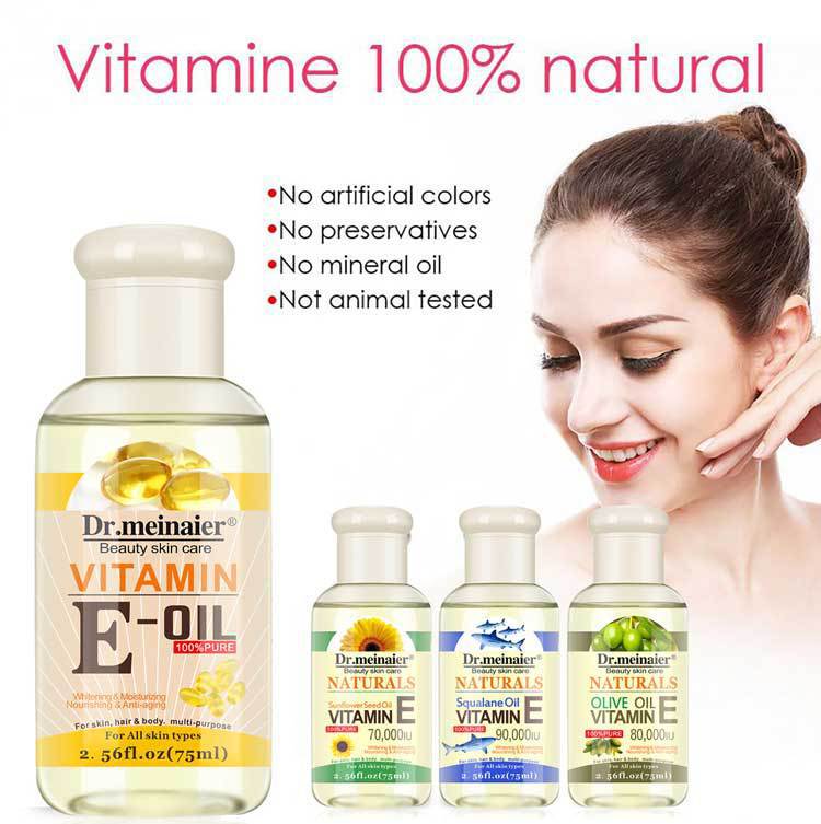 Vitamin E Synthesis Oil – 100% Pure, Natural Moisturizing Oil for Face, Body & Hair