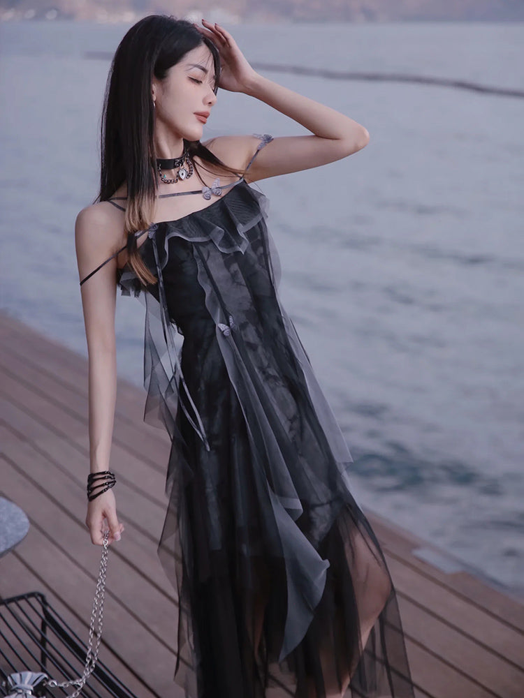 Stylish Summer Dresses for Women: French Strap Long Dress Collection