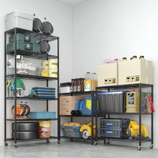 Adjustable Interlayer Spacing Six Layer Segmented Display Rack