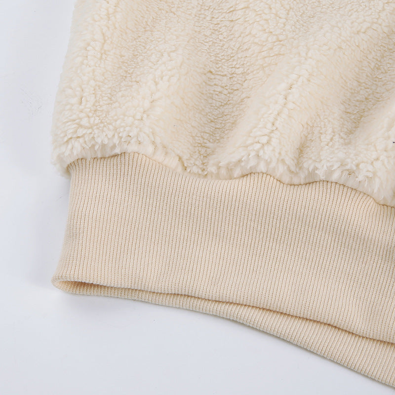Cozy Comfort: Women's Long Sleeve Fleece Hoodie