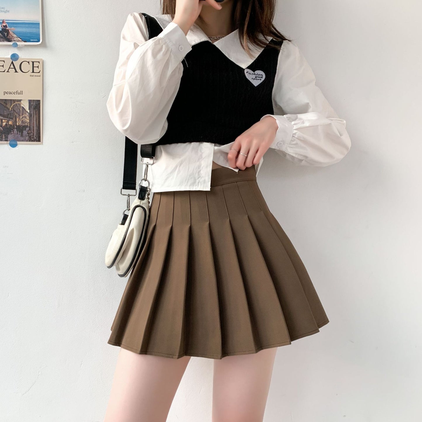 High Waist Pleated Skirt – Elegant A-Line Flowy Midi Skirt for Women, Summer Lightweight Knit Fabric, Casual & Office Wear