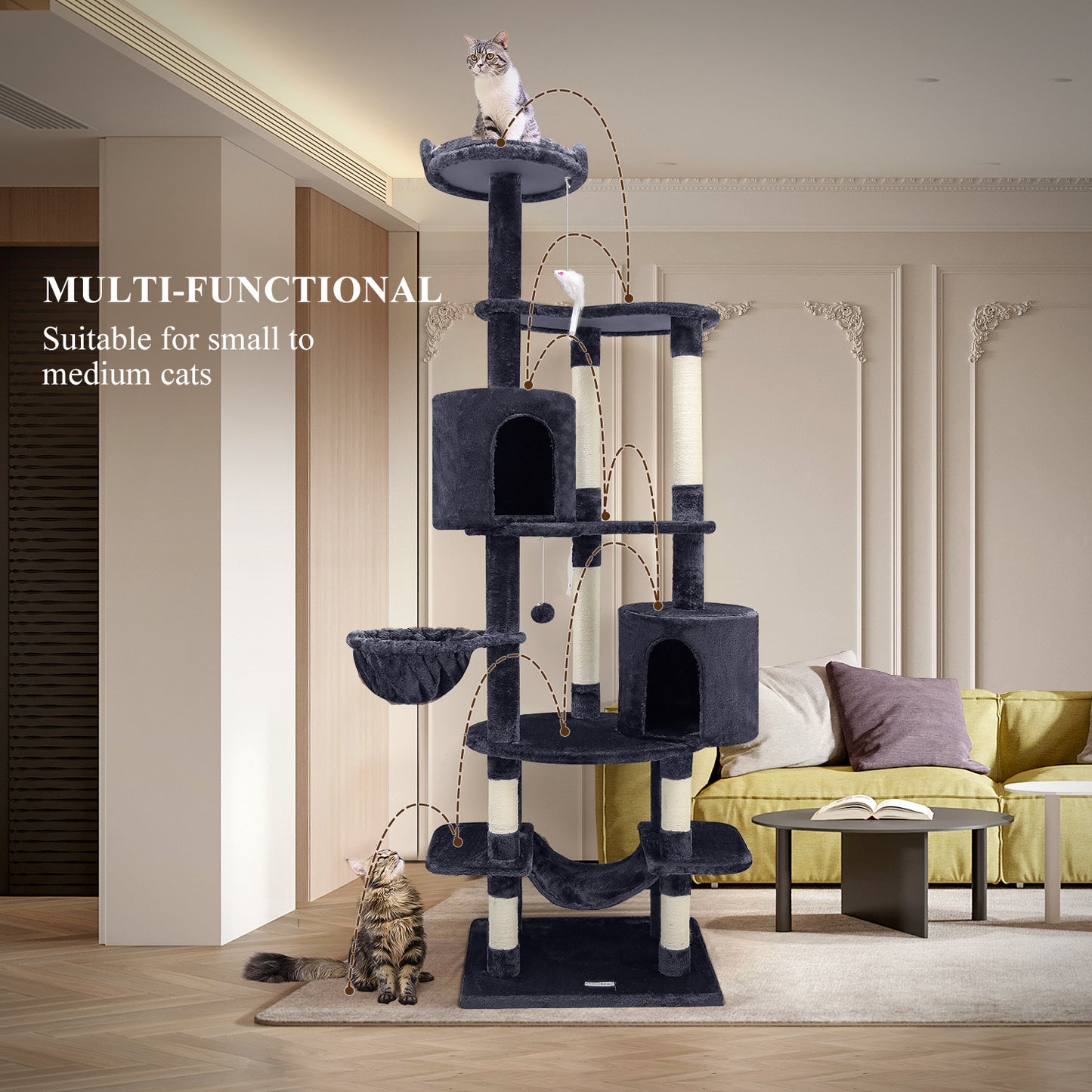 81 Inch Cat Climbing Rack