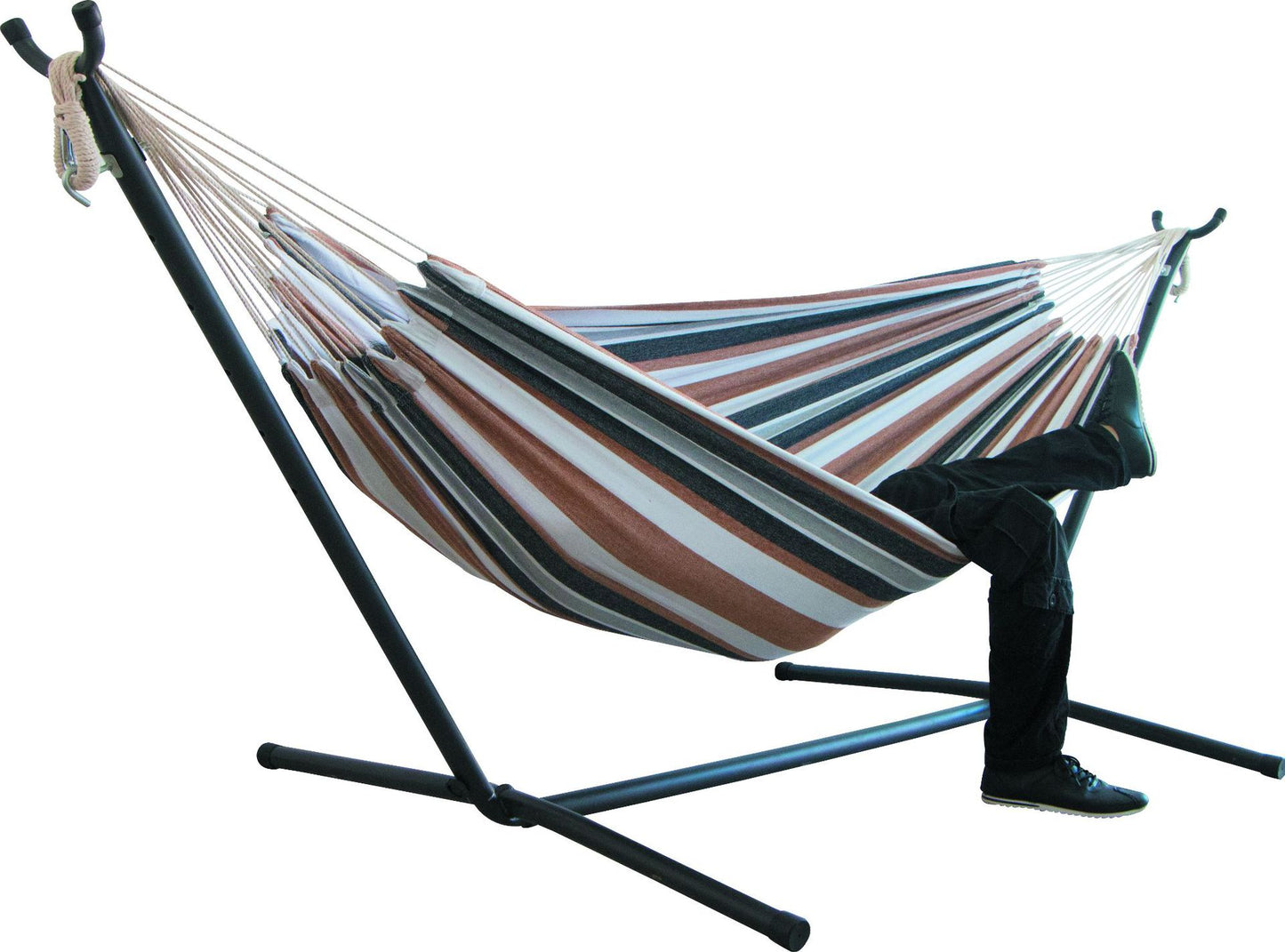 Zen Haven Double Wide Canvas Hammock Chair for Relaxing or Camping
