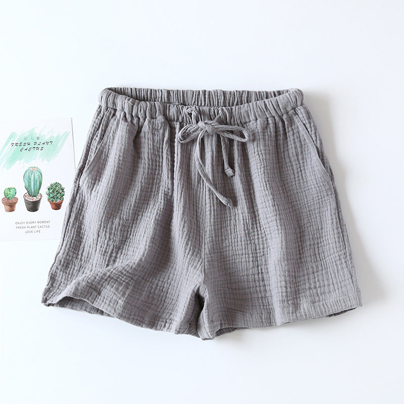 Cotton Cloth Double-layer Thin Women's Summer Pajama Pants Women's