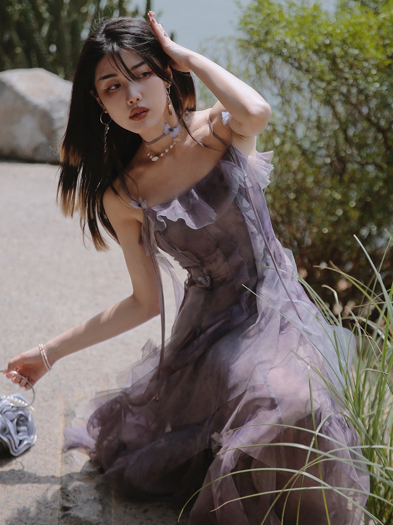 Stylish Summer Dresses for Women: French Strap Long Dress Collection