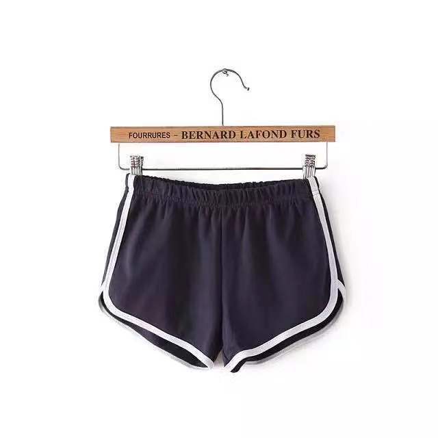 Four color optional cotton shorts female summer Korean version of the new ins wide leg loose solid color sports wear pants