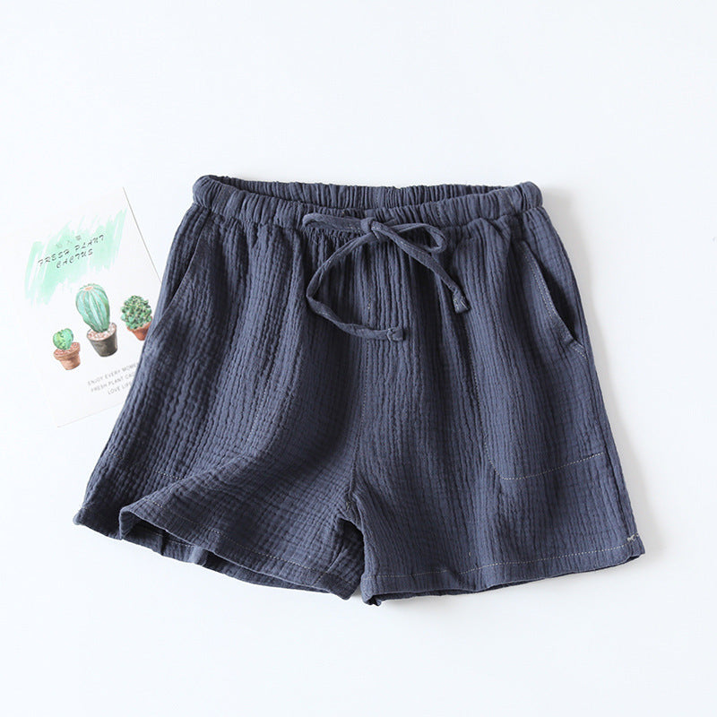 Cotton Cloth Double-layer Thin Women's Summer Pajama Pants Women's