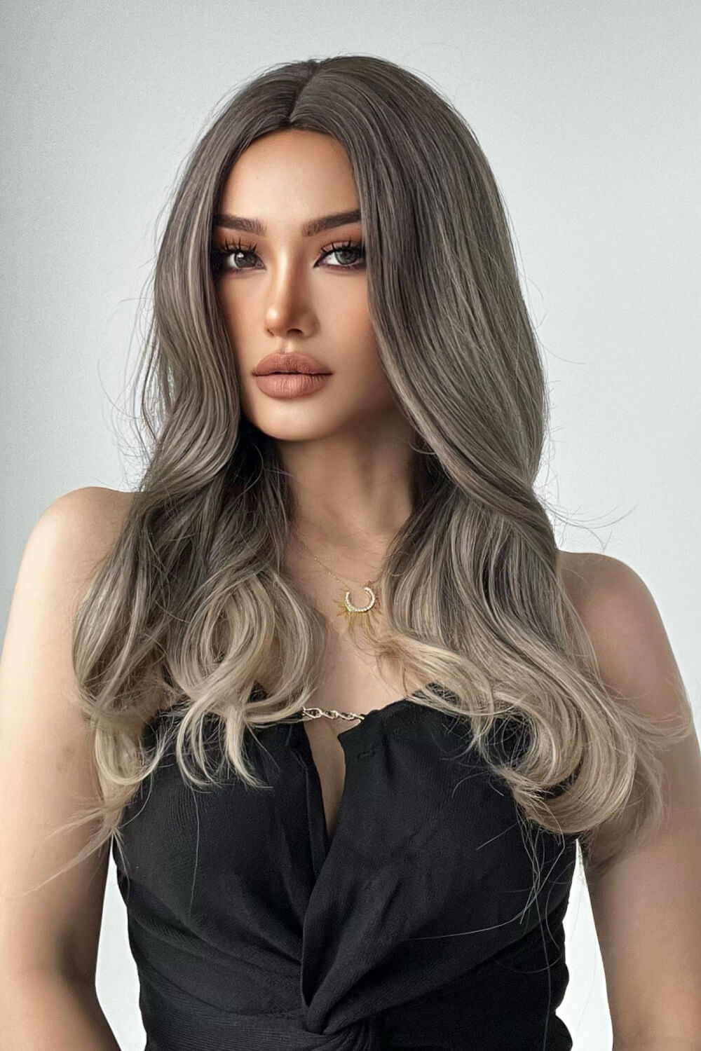 24” Long Straight Synthetic Wig – 13x1 Full-Machine Lace Front, Heat Safe