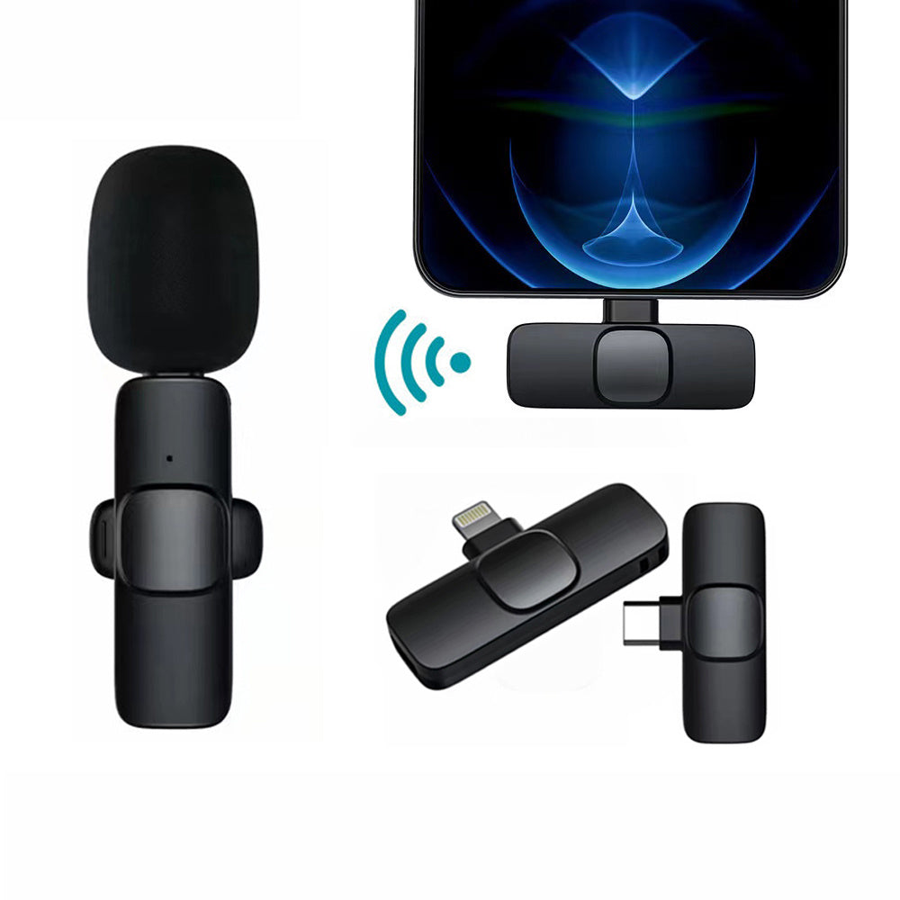 Wireless Lavalier Microphone – Plug & Play for Mobile, Tablet, Camera, & More