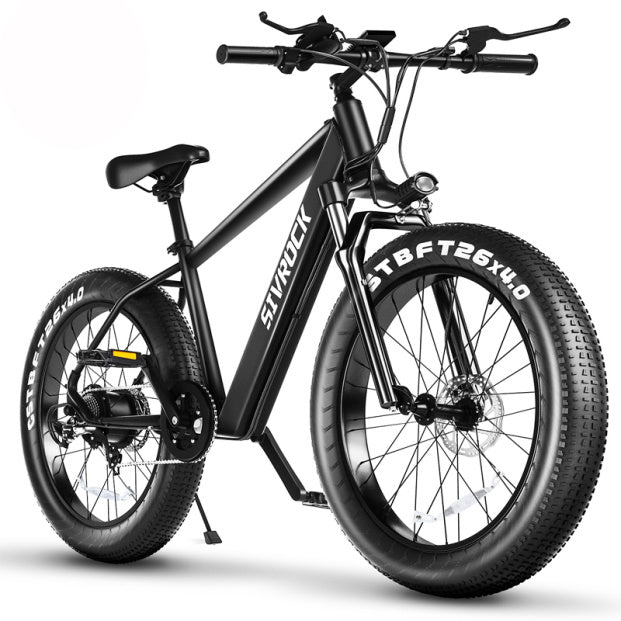 SIVROCK V1 1000W Fat Tire Electric Mountain Bike – 48V 15Ah Battery, 85Nm Torque, 26”x4” Tires, Dual Disc Brakes, LCD Display