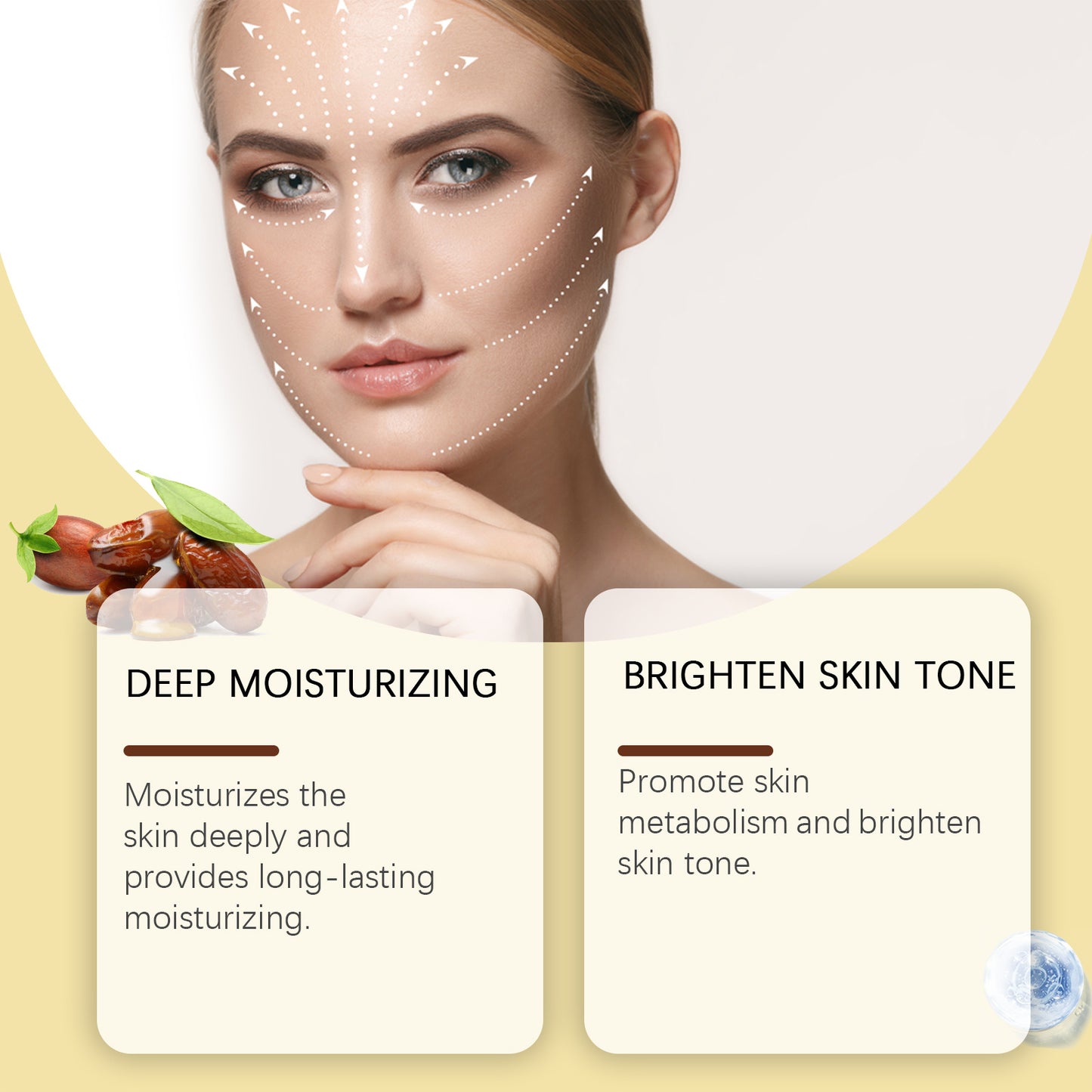 Eelhoe Jojoba Face Oil – Hydrating & Brightening Serum with Vitamin E & Hyaluronic Acid for Anti-Aging & Skin Firming