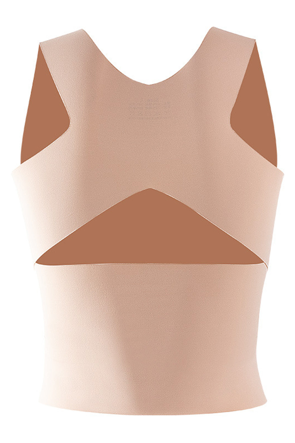 Scoop Neck Shapewear Tank – Removable Padding, Slimming Fit | Soft Nylon Blend | Nude