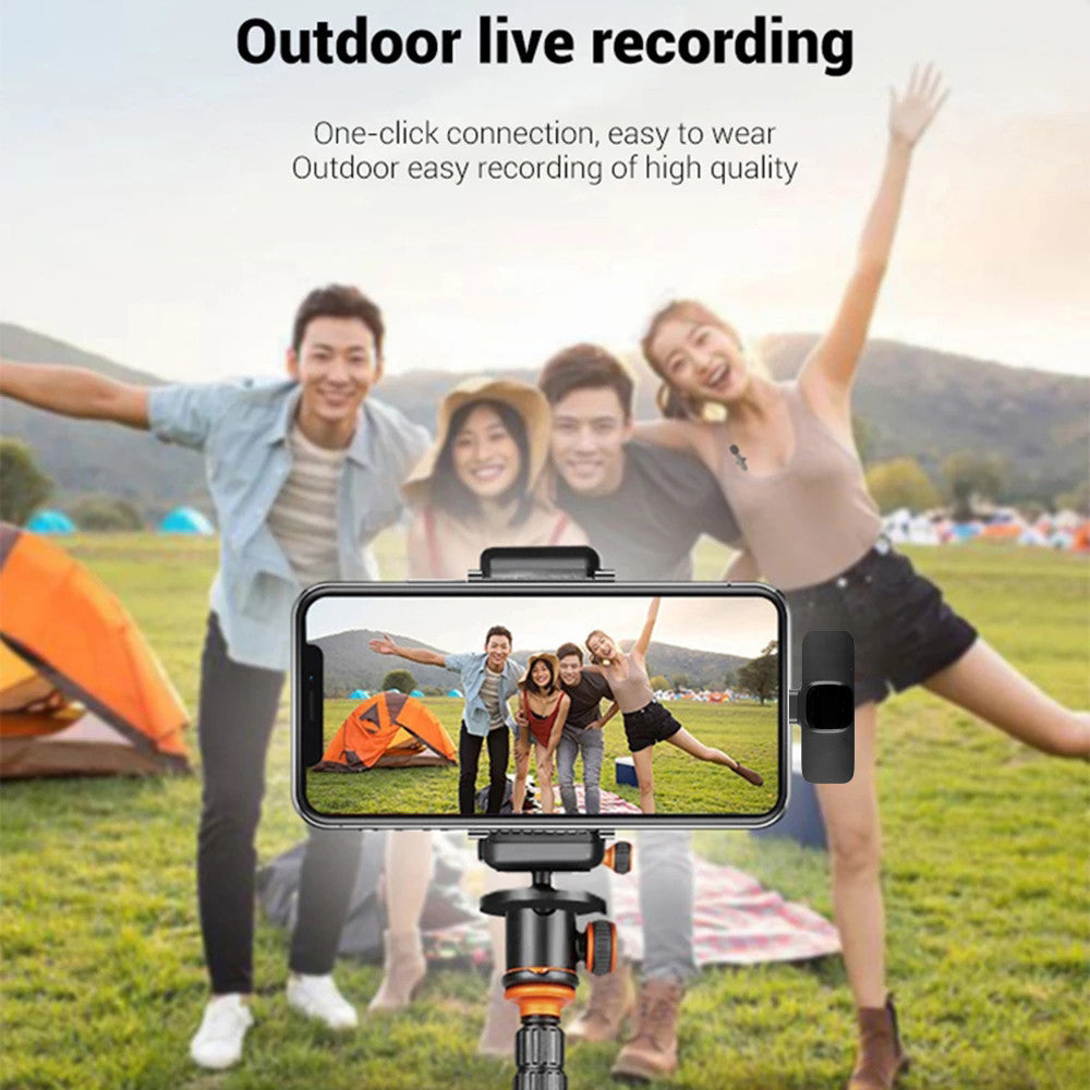 Wireless Lavalier Microphone – Plug & Play for Mobile, Tablet, Camera, & More