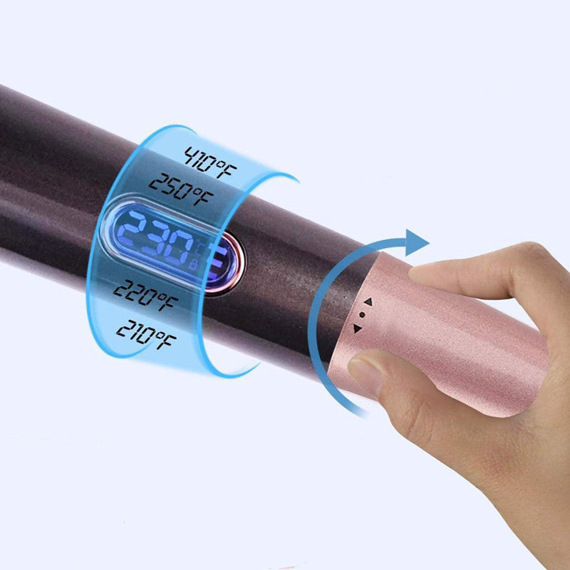 2-in-1 Hair Straightener and Curler | Tourmaline Ceramic Flat Iron for All Hair Types | Professional Curling Iron for Hair Styling