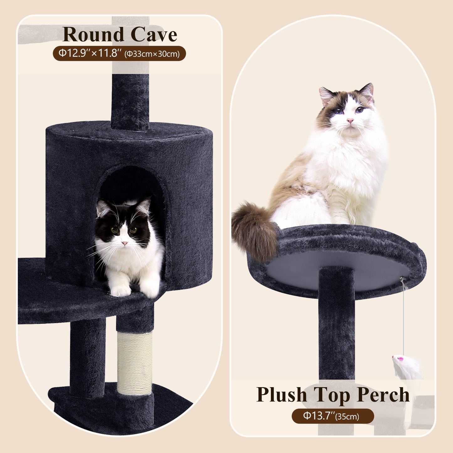 81 Inch Cat Climbing Rack