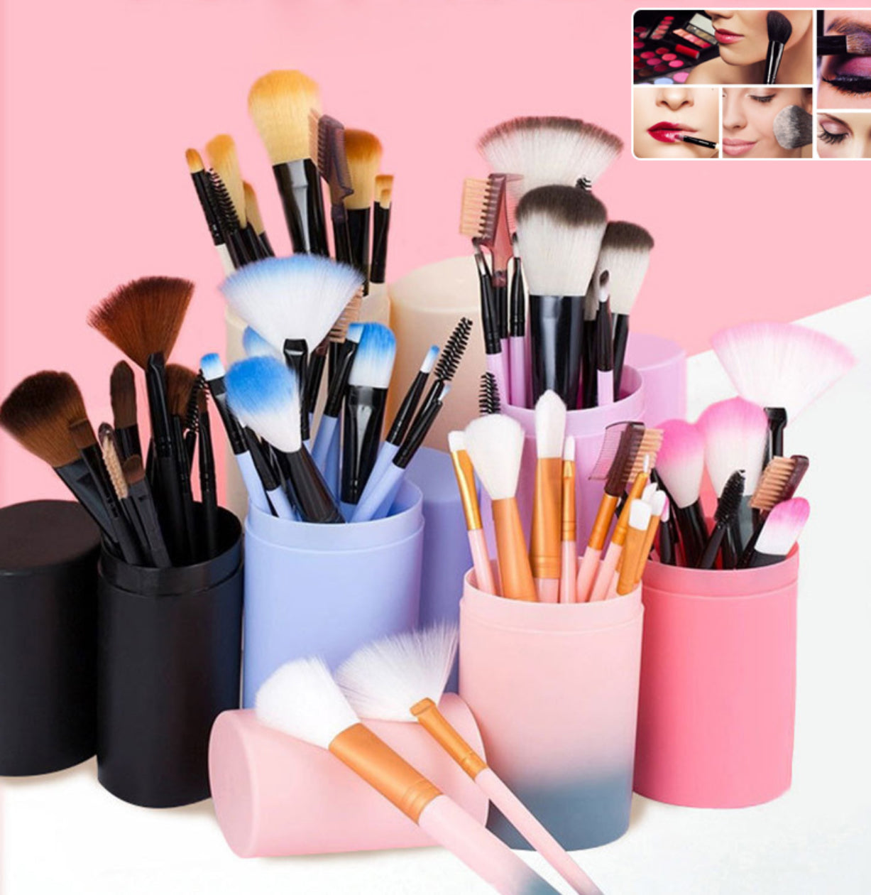 Makeup brush set 12 makeup brushes